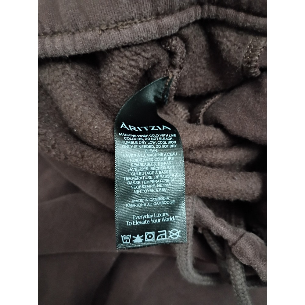 Aritzia Sweatfleece Boyfriend Fit Sweatpants Brown 2XL Wide Leg Joggers - Picture 5 of 9